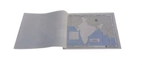 English Paper Indian Physical And Adjacent Countries Outline Map Book Size 22 X 28 Cm A4 At