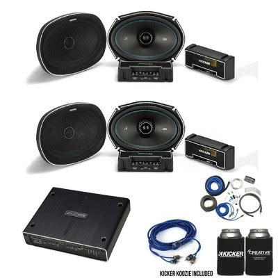 Kicker Q Class Bundle Two Pairs Of 44qsc694 6x9 Speakers 42iq5004