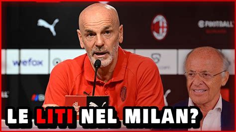 La Risposta Di Stefano Pioli A Tutte Le Voci MILAN INCEPPATO La