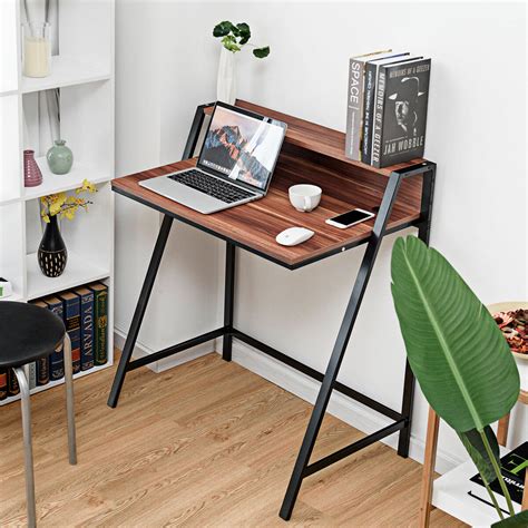 17 Stories Julio 2 Tier Computer Desk Reviews Wayfair