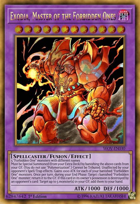 Custom Card: Exodia, Master of the Forbidden Ones : yugioh