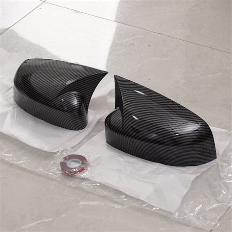 For Ford Focus MK3 Carbon Fibre Style Door Side Mirror Cover Cap Trim