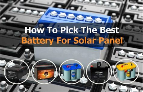 5 Best Batteries For Solar Panel 2023 | We reviewed ALL 4 U