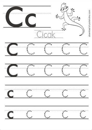 Belajar Menulis Huruf Dengan Huruf Titik Titik Kids Handwriting