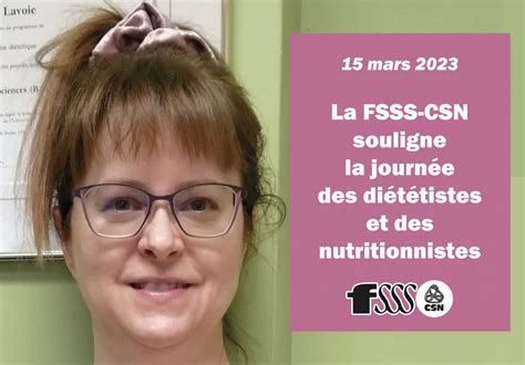 Fsss Csn Journ E Des Di T Tistes Nutritionnistes Fsss Csn