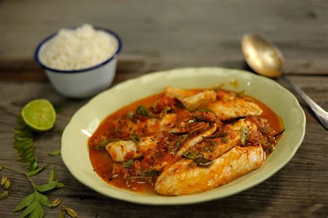 Latchet Curry With Tomato Mustard Seeds And Curry Leaf Recipe Fish