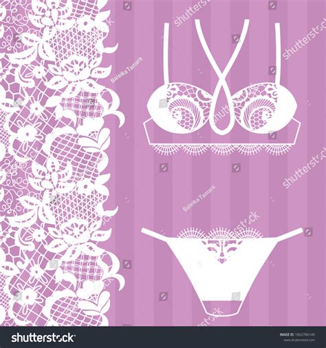 Hand Drawn Lingerie Panty Bra Set Stock Vector Royalty Free