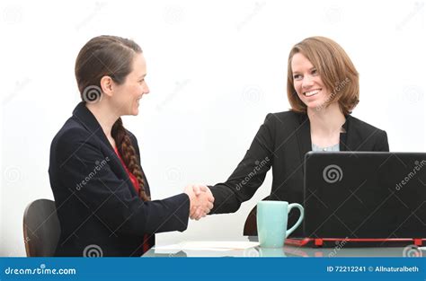 Women In Business Meeting Or Job Interview Stock Image Image Of