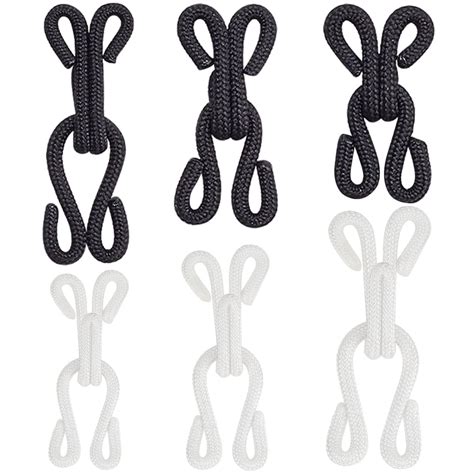 48 Sets Large Covered Sewing Hooks And Eye Closure Fasteners Hook And