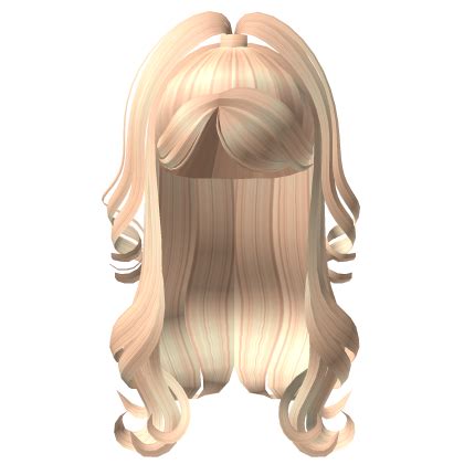 Blonde Swirly Half Up Diva Hair Roblox