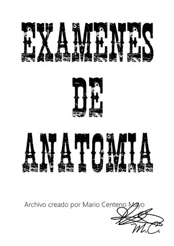 Examenes De Anatomia Pdf