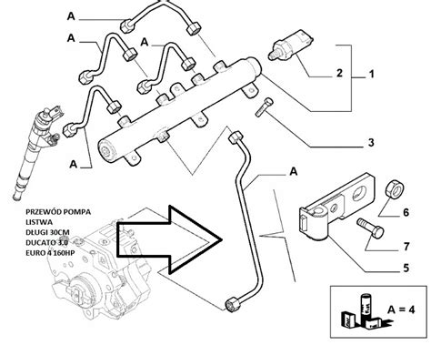 PRZEWÓD PALIWA POMPA LISTWA DUCATO 3 0 06 12 E4 OE 7682830678