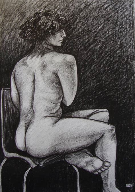 Nude Study Drawing By Ronan Crowley Saatchi Art
