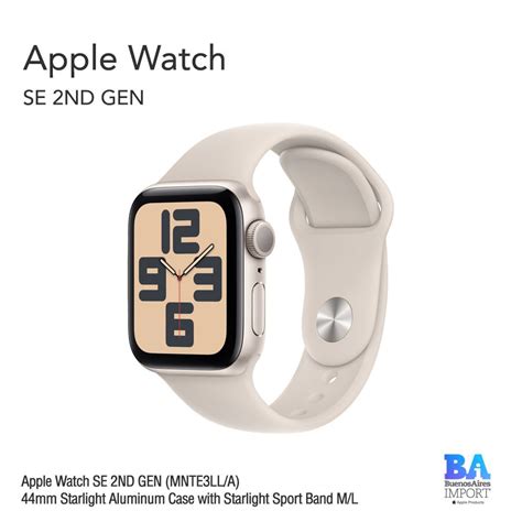 Apple Watch SE 2ND GEN (MNTE3LL/A) 44mm Starlight Aluminum Case with ...