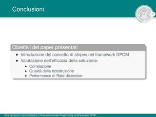 Compressive Sensed Image Coding Slide Ppt