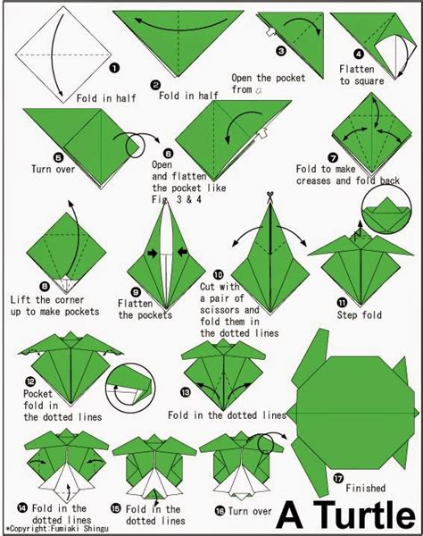 Origami Turtle Instructions Moving Origami