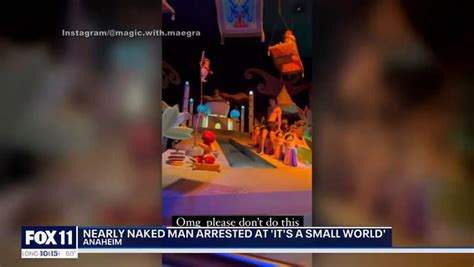 Disneyland Streaker Sparks Chaos As He Crawls Around It S A Small World Ride Totally Naked