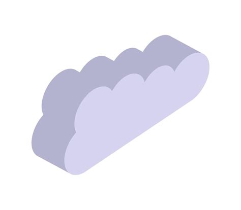 Premium Vector Isometric Cloud