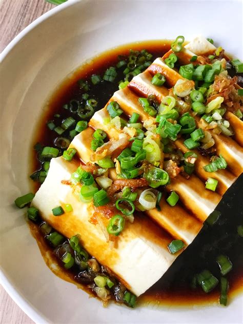 Pinoybites Steamed Tofu With Ginger Soy Sauce Pinoybites