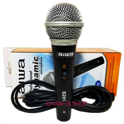 Microphone Aiwa S Mik Mikropon Mic Kabel Lazada Indonesia