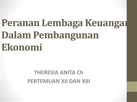 Materi Lembaga Keuangan Ekonomi Globalpptx