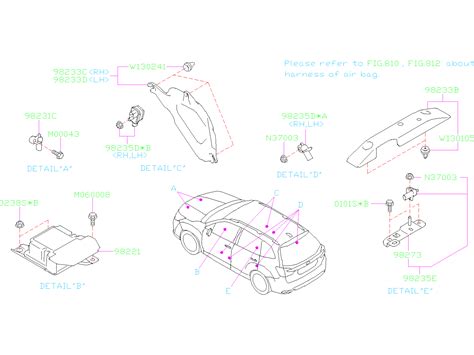 2019 Subaru Forester Air Bag Impact Sensor Front Crash Determine