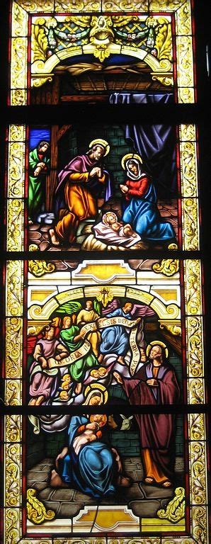 Nativity Scene Stained Glass Stained Glass Church Stained Glass