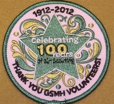 Girl Scouts 100th Anniversary Volunteer Appreciation Patch