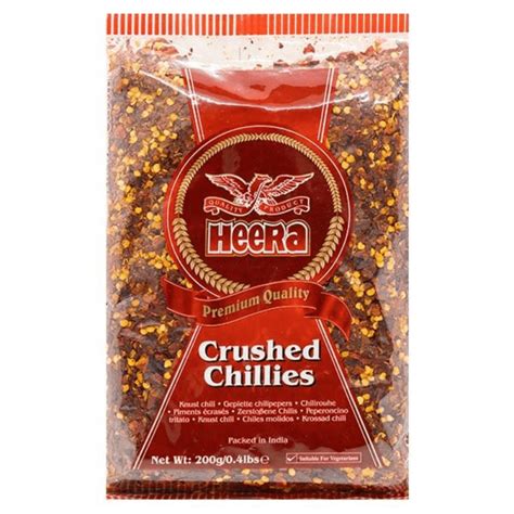 Heera Chilli Crushed 200g Indira Indian Foods