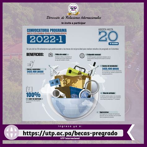 Convocatoria Programa Beca Colombia Para Extranjeros 2022 01 Universidad Tecnológica De Panamá