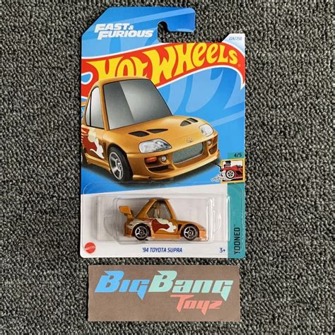 Hot Wheels Toyota Supra Tooned Mainline Case P Q In Stock New Shopee Malaysia