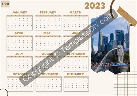 Singapore Calendar 2025 Calendar Printable in PDF, Word | Calendar ...