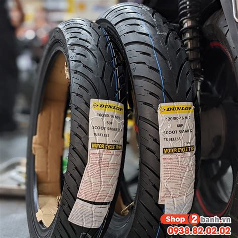 Lốp Dunlop Scoot Smart 2 100 80 16 120 80 16 Shop2banh vn