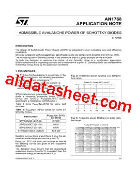 AN1768 Datasheet(PDF) - STMicroelectronics