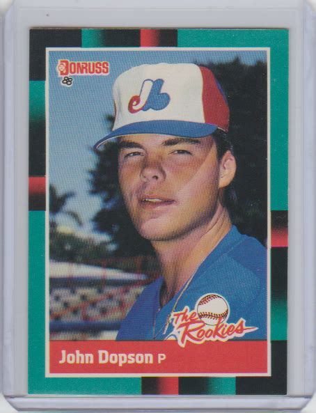 1988 Donruss The Rookies Rookie Card 43 John Dopson Montreal Expos EBay