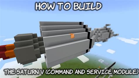 How To Build The Saturn V Part Minecraft Tutorial Youtube