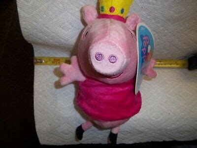 Peppa Pig Princess Peppa Plush Toy Felt Crown Euc Abd Limited