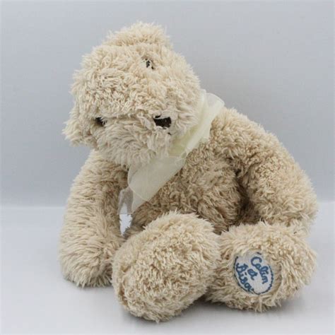 Doudou Peluche Ours Beige CALIN ET BISOU SILVERTOYS