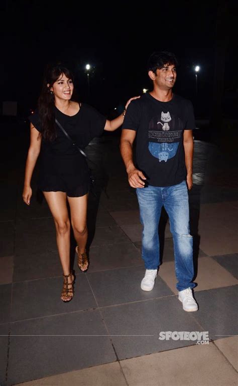 Sushant Singh Rajput And Rhea Chakraborty Get Snapped As They Head Out After Partying Together