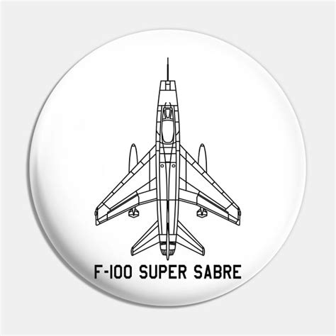 F-100 Super Sabre Jet Fighter Plane Blueprint Diagram - F 100 Super ...