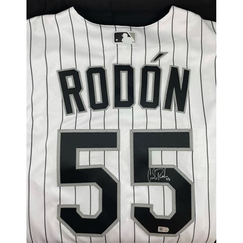 Carlos Rodon Autographed White Pinstripe Jersey White Sox Auctions