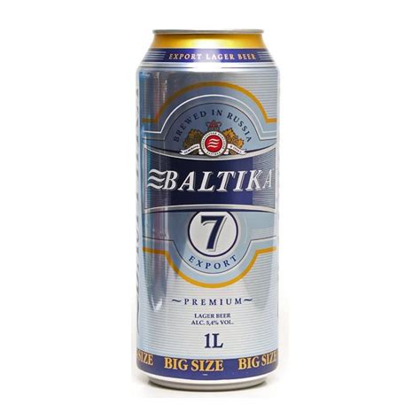 Baltika No 7 Export Lager Can 1Lt | Liquorland