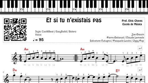 Et Si Tu N Existais Pas Tutorial Partitura F Cil Youtube