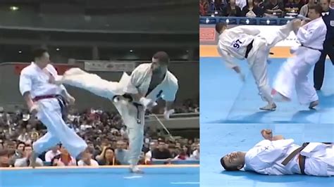 Coup de pied retourné explosif jamais égalé au Karate Lechi Kurbanov