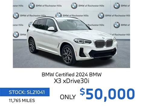 Pre-Owned Vehicle Specials | BMW of Rochester Hills