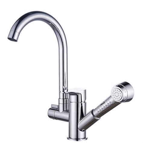 All Copper Pull Style Kitchen Faucet Hot And Cold Washing Basin Faucet Kitchen Sink Faucet