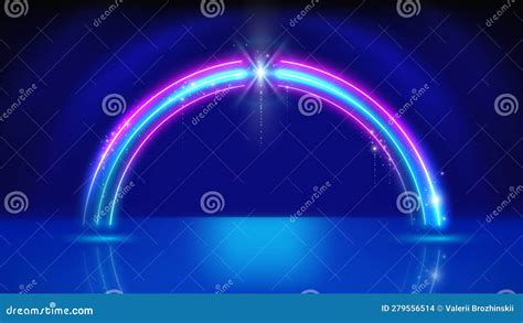 Neon Frame Led Arch Stage Background Backdrop For Displaying