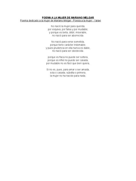 PDF Poema A La Mujer De Mariano Melgar PDFSLIDE NET