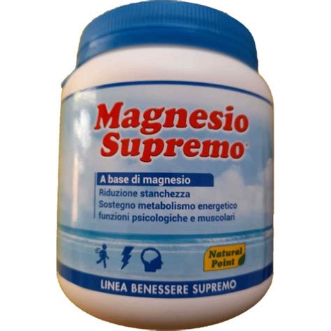 Magnesio Supremo Natural Point 300 Grammi Integratore Di Magnesio