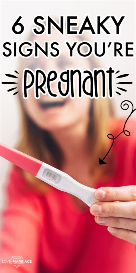 6 Sneaky Early Signs You Re Pregnant Love And Marriage